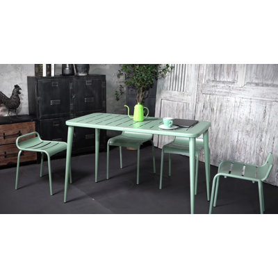 Siva 4 - Person Patio Dining Set Rectangular Table