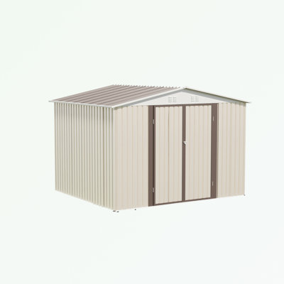 Outdoor Shed with Hinge Door and foundation