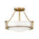 Hathaway 3-Light Semi-Flush Mount Bowl Ceiling Light