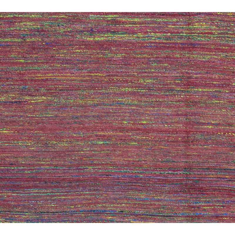 Wool Abstract Area Rug in Red