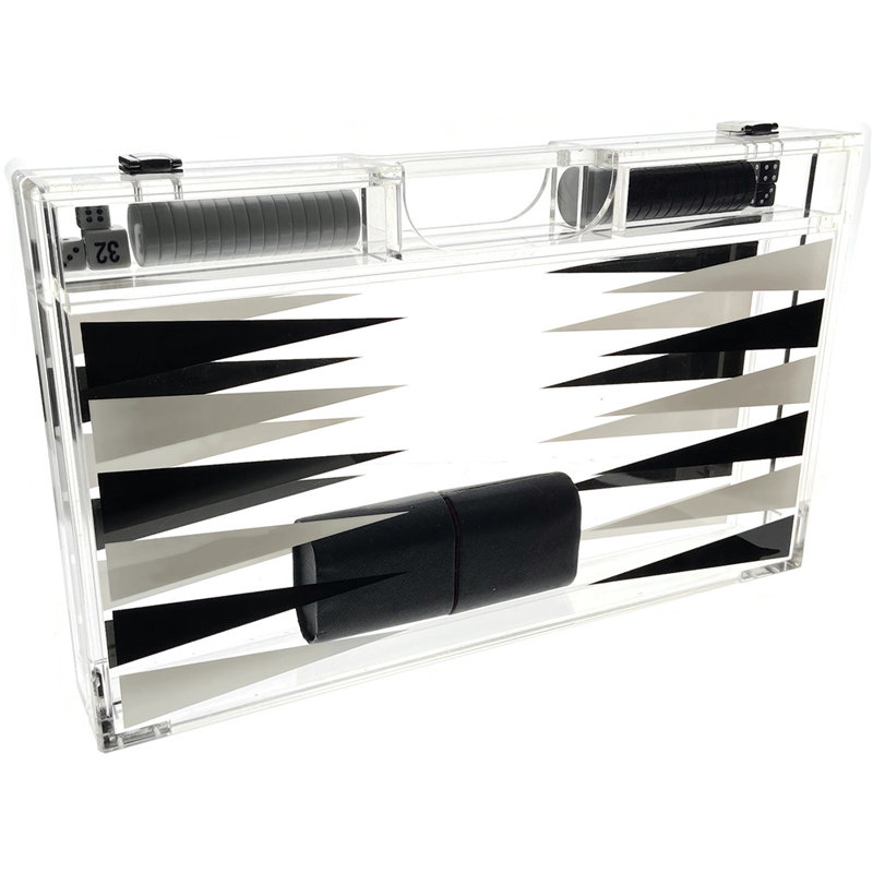 Ensemble de backgammon Ondisplay Luxe, Noir