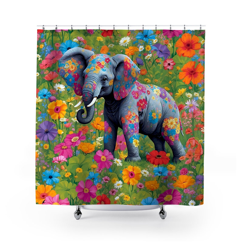 Rideau de douche Riro Elephant