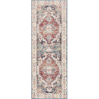 Brenda Moroccan Rust Area Rug