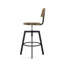 Tabouret pivotant en bois massif Buth-762607049