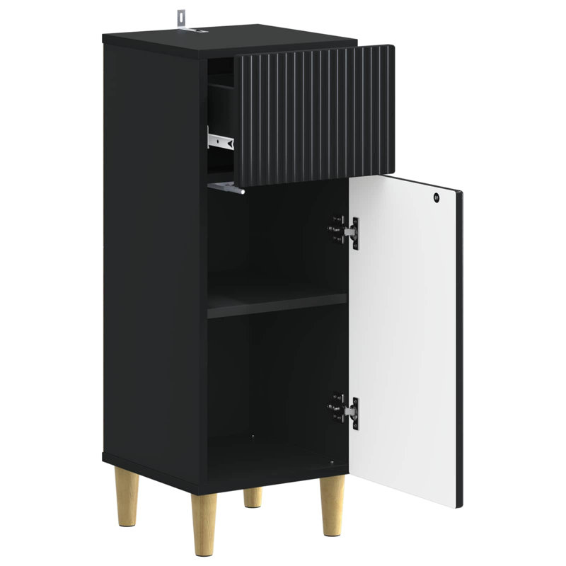 Bathroom Cabinet, Black