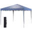 3 x 3cm Pop-Up Gazebo, Adjustable Height Garden Gazebo with Bag - Blue