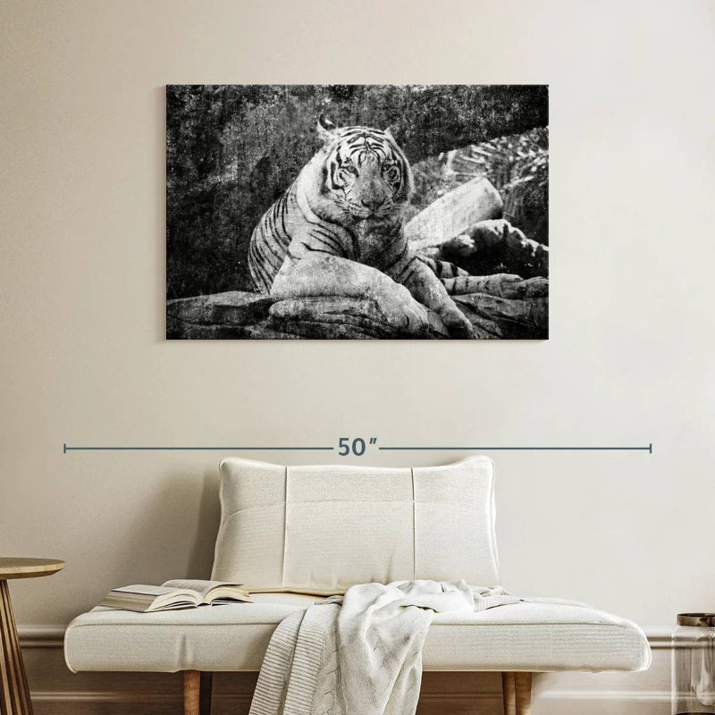 Crowle Textured Tiger, 26" H x 39" W