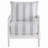 Upholstered Stripe Accent Chair