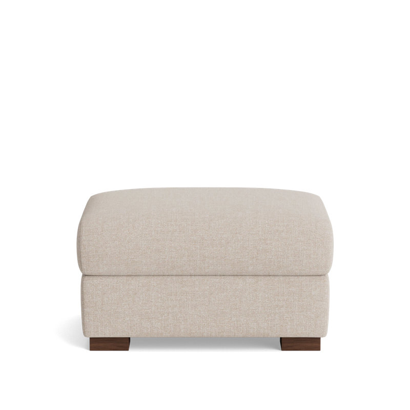 Catalina Ottoman, Performance Weave - Natural