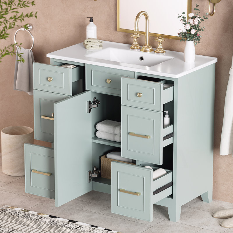 Meuble-lavabo 36 po avec lavabo en céramique