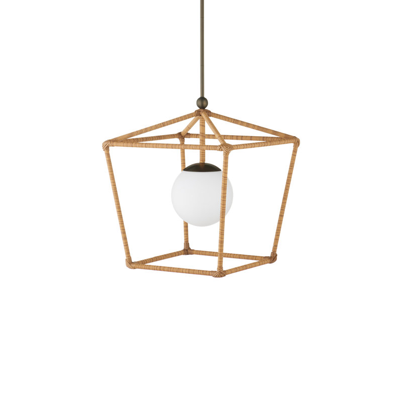 Denison Black Outdoor Lantern, 24.5" H x 18" W x 18" D