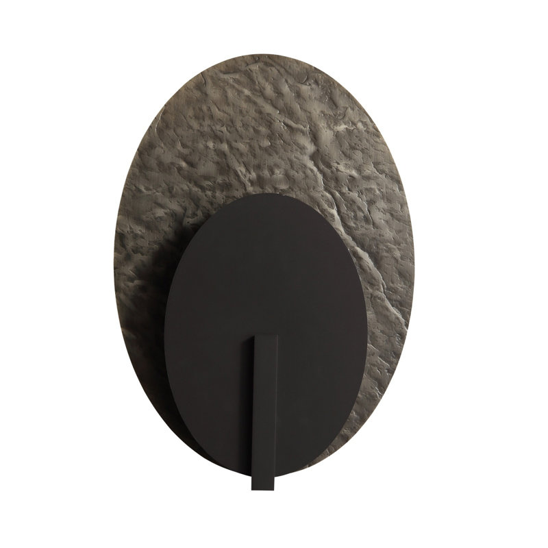 Kaukauna 23"h Oval 3-cct Led Wall Sconce In Dark Bronze/brushed Bronze Textured, 23" H x 16" W x 4" D