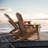 Plastic Folding and Adjustable Adirondack Chair with Ottoman-853777700