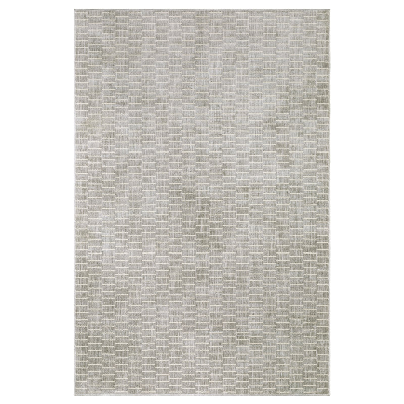 Tapis gris / beige Orion, Rectangle 6'7" x 9'6"