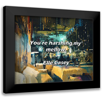Elle Casey Quote: You’re harshing my mellow.