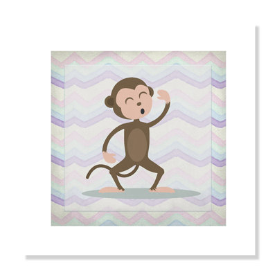 Pink Monkey Time' Wall Decal