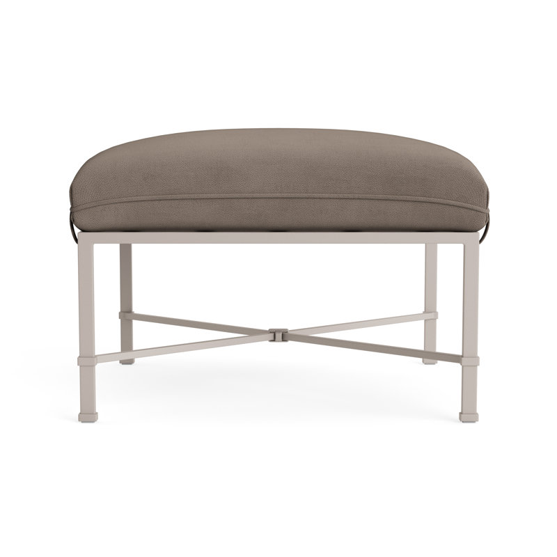 Venetian Outdoor Ottoman, Fushion Dove, Dove Smooth