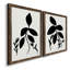 Silhouette Garden I - ensemble de 2 peintures sur toile encadrées-203689560-203689562