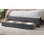 Lit plateforme contemporain en velours côtelé avec lit de rangement contemporain 1pc