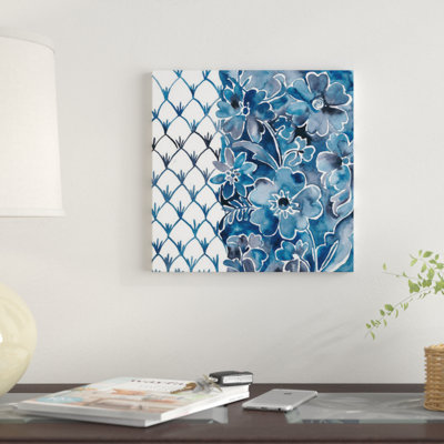 « cobalt jardin iii », reproduction d’impression sur toile