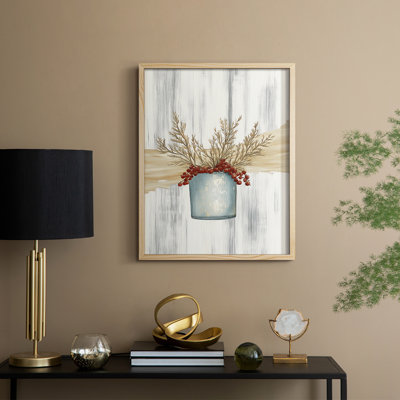 Christmas Holiday Art CCXC Framed Print - Solid Wood