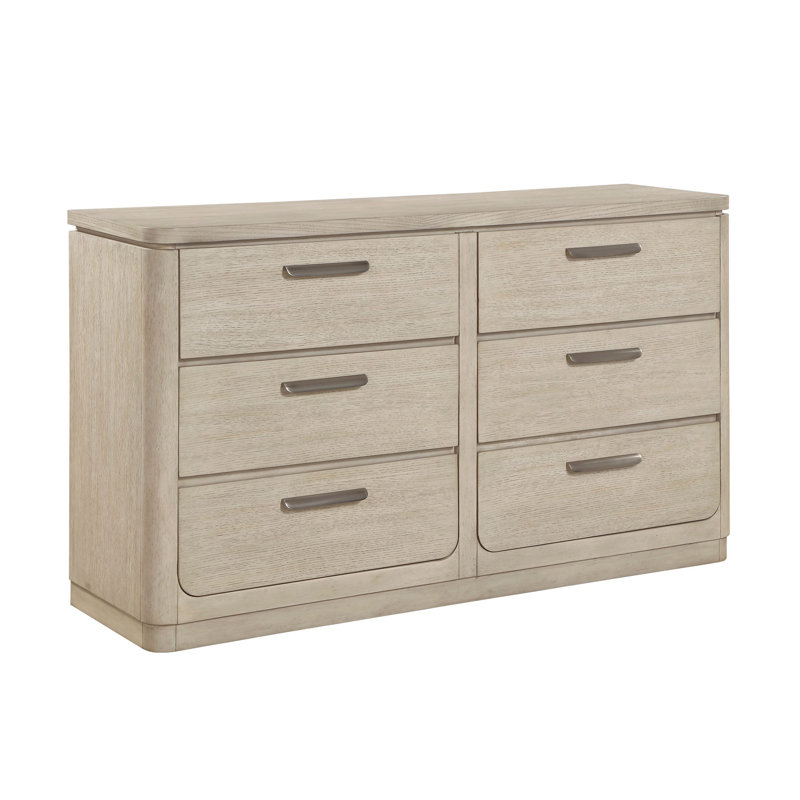 Commode moderne avec 6 tiroirs et armoire de rangement 1 pièce