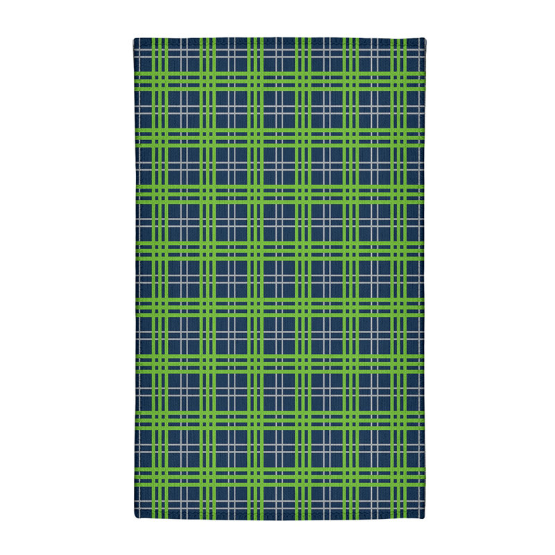 Tapis à carreaux bleu, Rectangle 4 pi x 6 pi