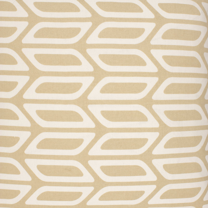 Trudy Geometric Cotton Reversible Pillow Cover, Down/Feather, Wheat