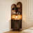 Retro Nut-Brown Solid Wood Corner cabinet