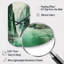 Grande sculpture d'horloge murale verte en forme de cylindrique Symmet I Cliff Glacial Green-105567526