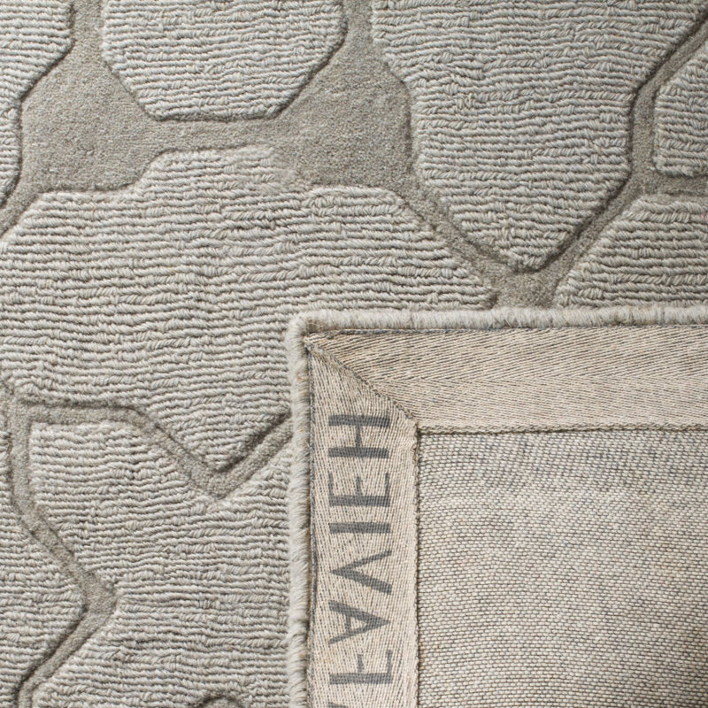 Tapis géométrique en laine tissé à la main Soukup, Rectangle 3 pi x 5 pi