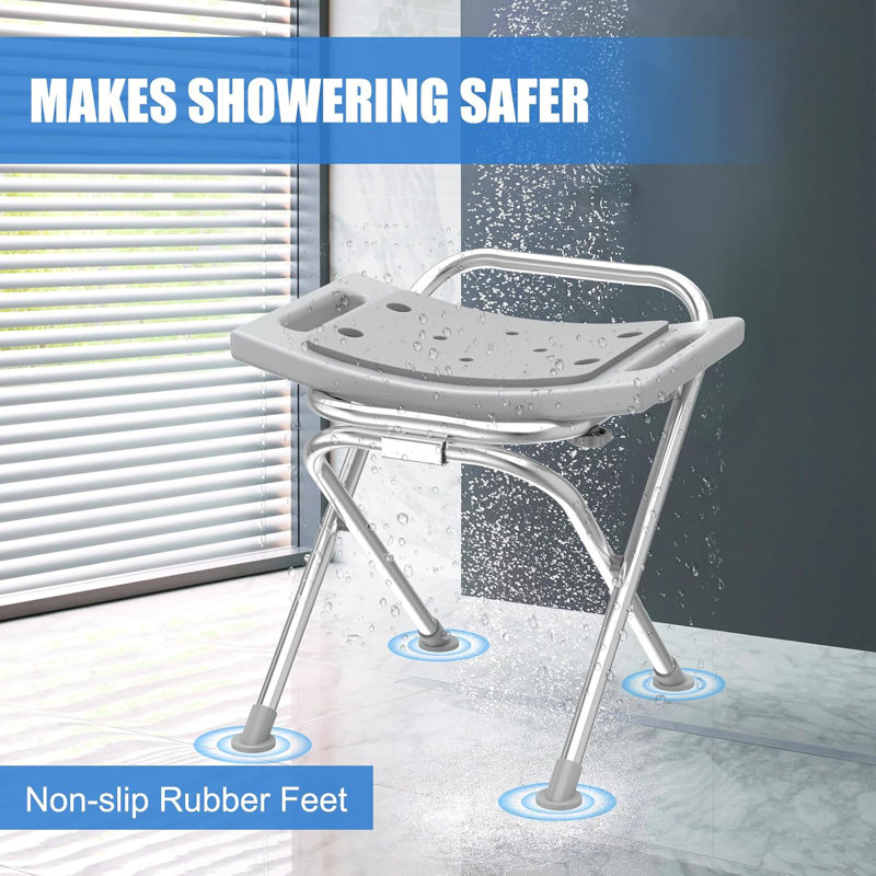 Siège de chaise de douche pliable