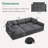 Bouley 118" W Modular Corduroy U-Shaped Sectional with Storage-1227931469