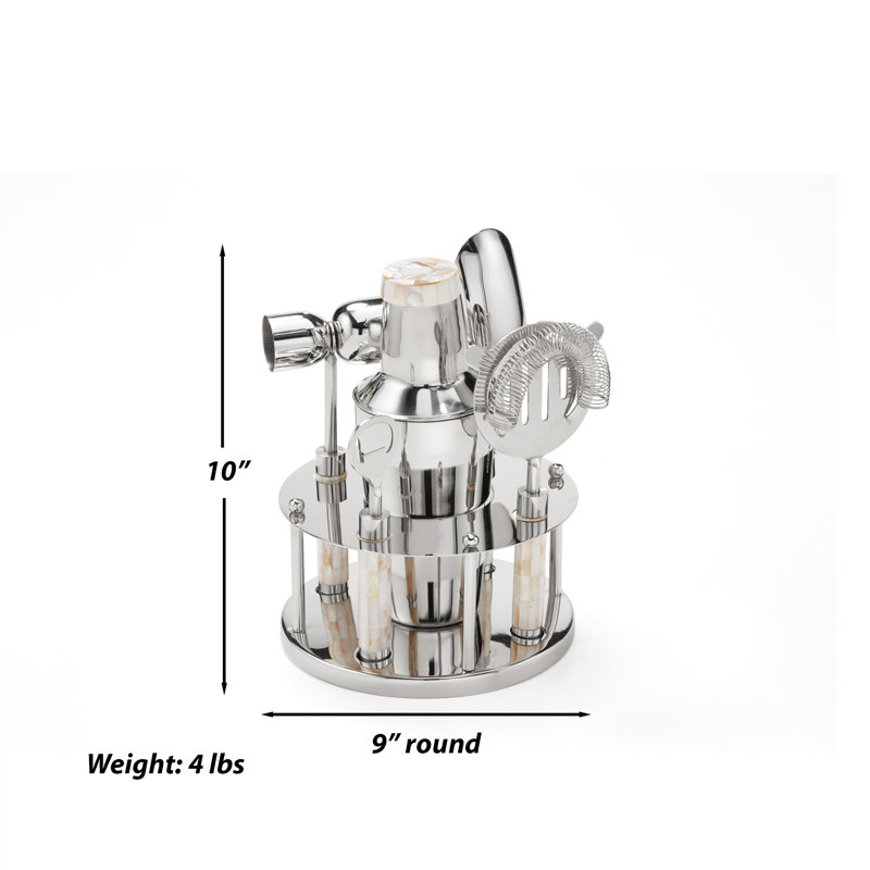 Mother Of Pearl Bar Tool Set