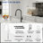 Pull-Down Kitchen Faucet with Dual-Function, Single-Handle Sink Faucet with Swivel Spout-120793562