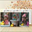 Charming Spa Cat Bathroom 3-Piece Canvas Print for Cozy Living Space-409454265