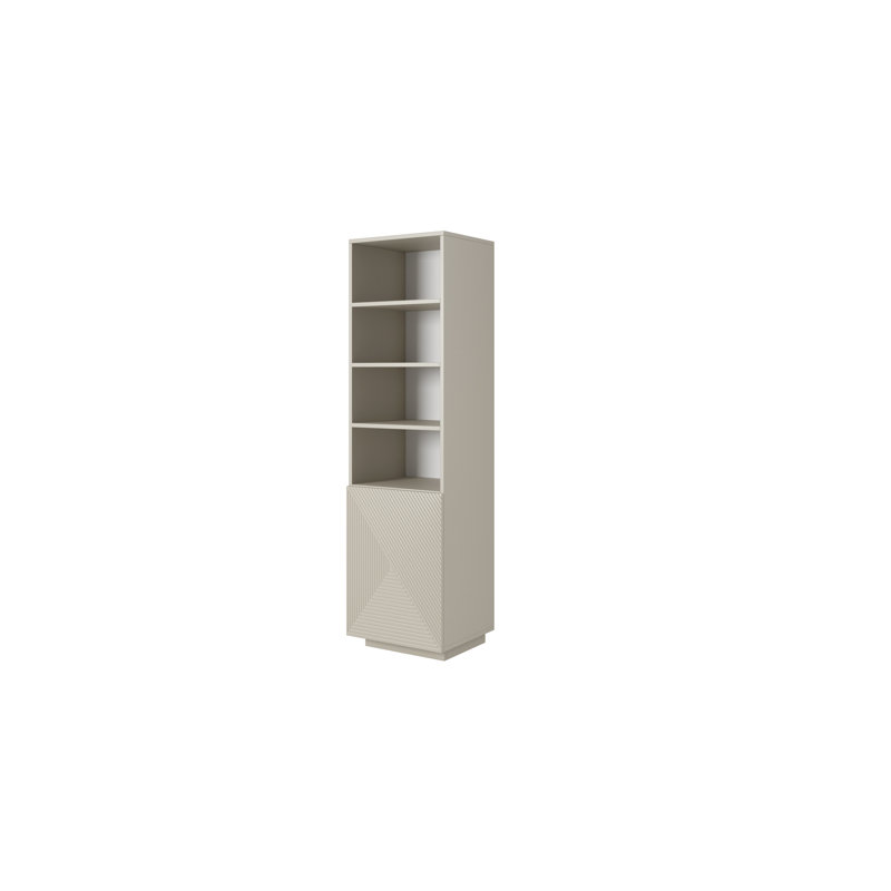Ayliah 180 cm H x 50 cm W Laminate Standard Bookcase, Cashmere