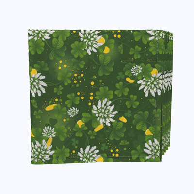 Lys Polyester Floral Square Napkin