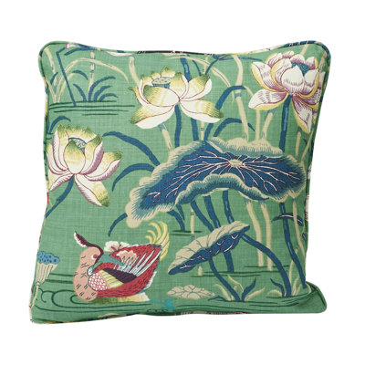 Housse de coussin en lin Lotus Garden
