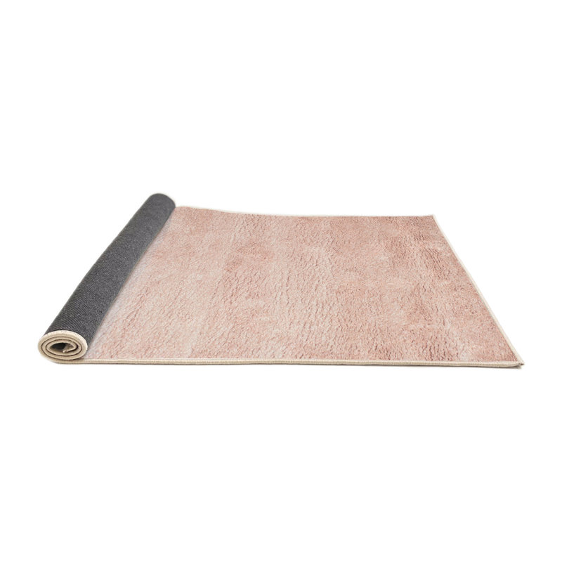 Tapis contemporain rose clair, Rectangle 4 pi x 6 pi