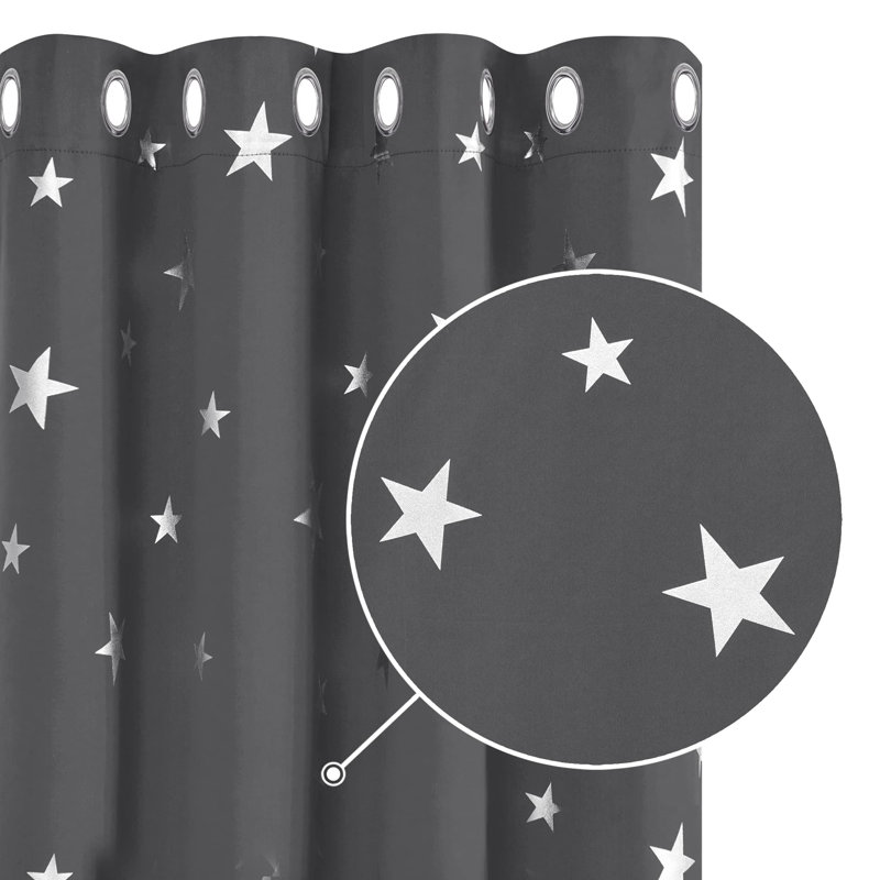 Blackout Curtain Pair, 55cm Width x 290cm Drop