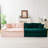 Pink&Green Turtle Velvet Double Chaise Lounge Multifunctional Lazy Sofa-843493908