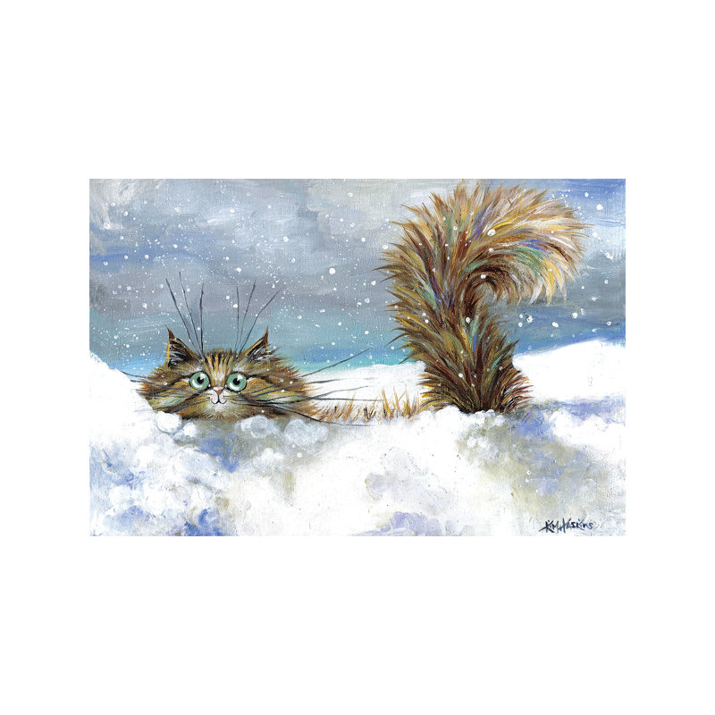 In A Flurry - Wrapped Canvas Painting, 66.04 cm H x 45.72 cm W x 3.175 cm D