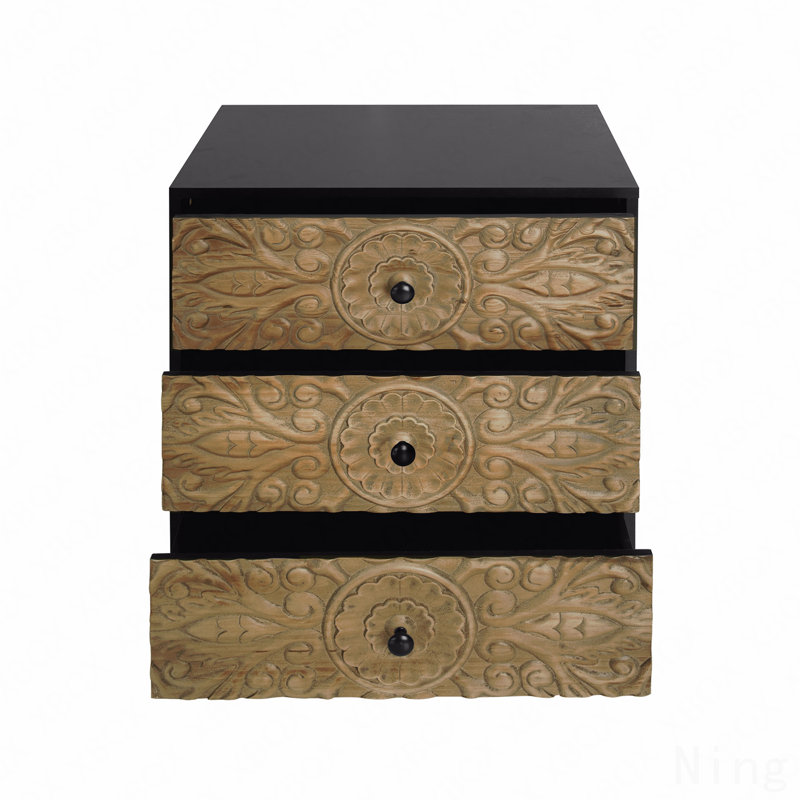 3 Drawer Cabinet, American Furniture,Suitable For Bedroom, Living Room, Study