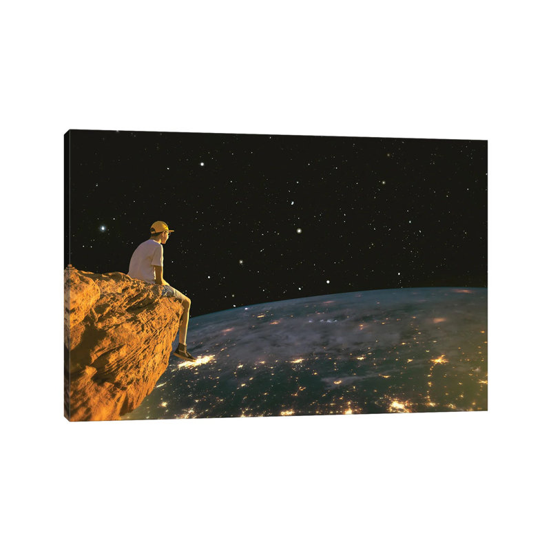 Yellow Night by Fran Rodriguez - Wrapped Canvas Print, 20.32 cm H x 30.48 cm W
