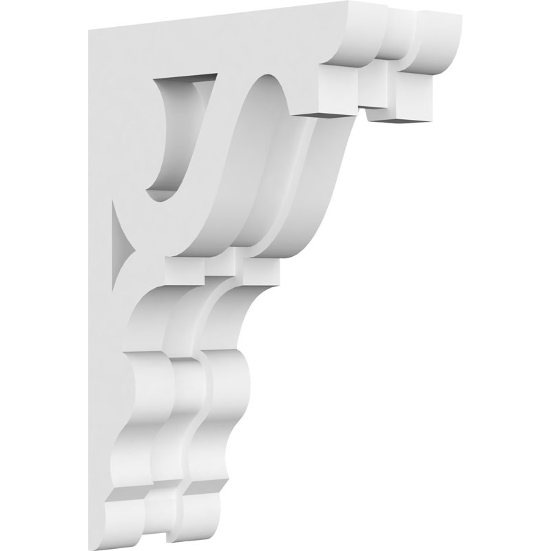 1 7/8"W X 4"D X 6"H Robin Architectural Grade PVC Corbel, 6" H x 4" W x 1.875" D