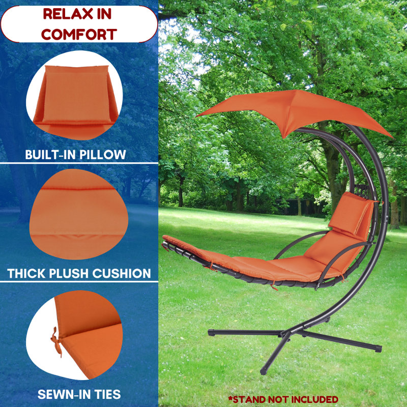 Outdoor 2'' Lounge Chair Seat Cushion, Rust