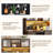 63.05" Bar Cabinet With Outlet, Wine Rack, Drawers And Hook-1408394831