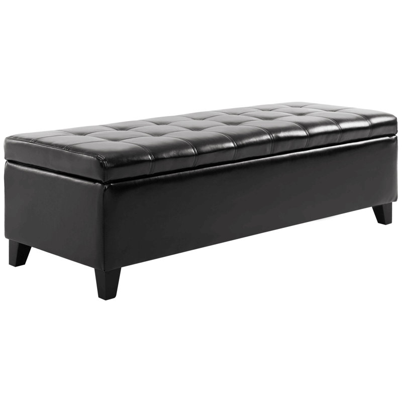 Banc de rangement Hillcrest, Noir