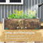 Ensemble de 2 jardinières surélevées, jardinière galvanisée-713157201